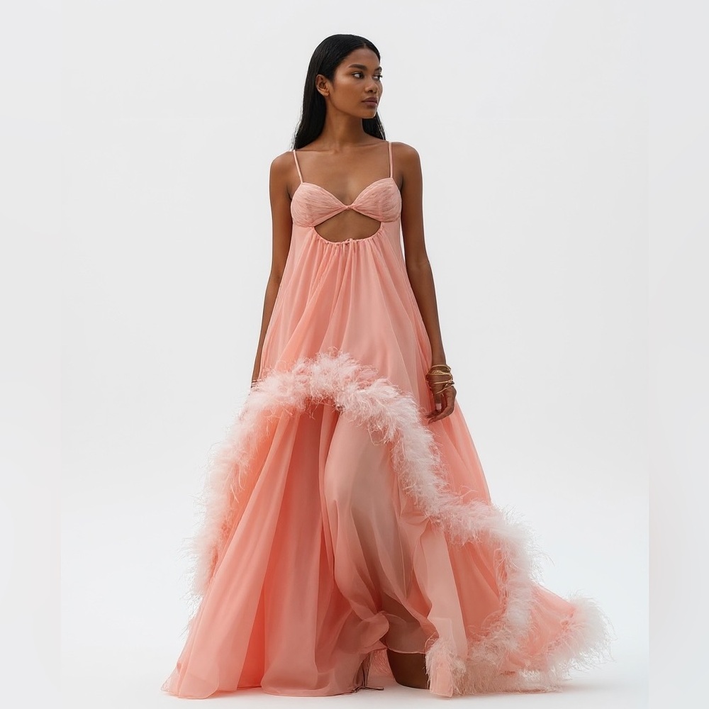 For Love & Lemons Lotte Maxi Gown – Size Small (NWT)